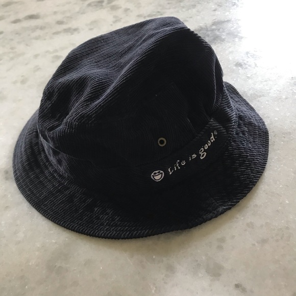 Life is Good Corduroy Navy  Bucket Hat - Picture 4 of 6